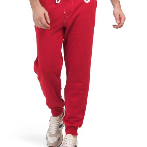 NWT True Religion Classic Logo Jogger - ruby red 362mo - Picture 1 of 2
